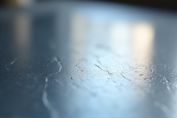 Close-up of a perfectly polished metal surface